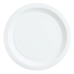 Cardinal L6850 Restaurant White 9-3/4" Half Deep Plate, White