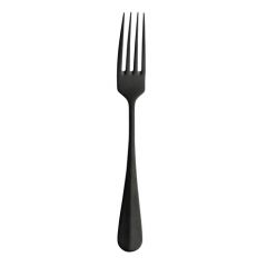 Cardinal MB246 Baguette Black 8-1/8" Table Fork, Matte Black