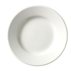 840-901-818 Porcelana 8-1/8" Rolled Edge Plate, White