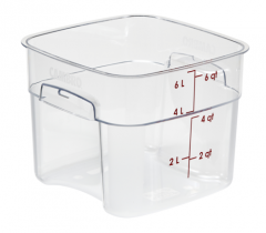 Cambro 6SFSPROCW135 CamSquare FreshPro Food Container, 6 qt.