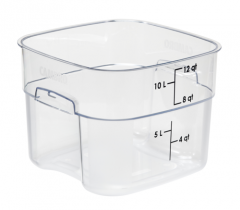 Cambro 12SFSPROCW135 CamSquare FreshPro Food Container, 12 qt