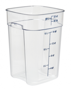 Cambro 22SFSPROCW135 CamSquare FreshPro Food Container, 22 qt
