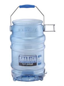 San Jamar SI6000 Saf-T-Ice Tote, 6 gallon