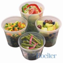 Pactiv YSD2516 DELItainer 16oz Round Clear Takeout Container and Lid Combo