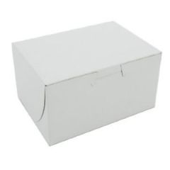 Southern Champion 0900 Tuck-top Bakery Box, Paperboard, 5-1/2"X4"X3", White