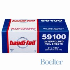 Handi-Foil 59100 9" x 10-3/4" Pop-Up Interfolded Foil Sheets