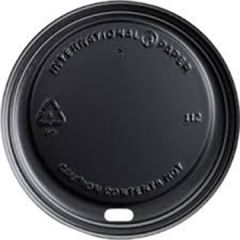 Graphic Packaging LHRDSB16 Black Dome Sip Lid, Fits 10-24oz Cups