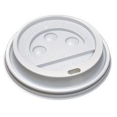 Earthchoice DDL124WD Dome Lid for 10–24 oz. Paper Hot Cup, White, 1,000 ct.