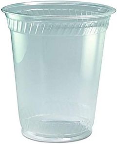 Fabri-Kal GC12S NT 12oz Greenware Plastic Cup, Clear