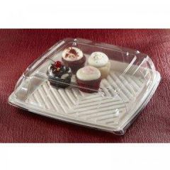 Sabert 52914F025 Clear Lid for 14" Square Pulp Platter