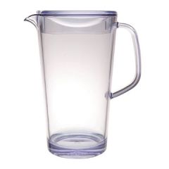 Service Ideas 10-00403-000 Pitcher 1.9 Liter With Lid Plastic, Clear