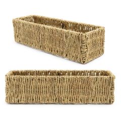 Holiday Foliage Sea Grass Basket 16x5x4