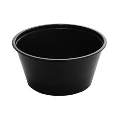 Empress EPC325B 3.25oz Plastic Soufflé Cup, Black