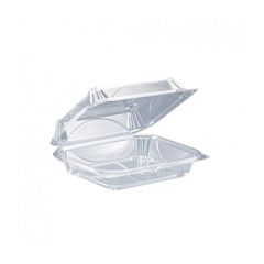 Inline Plastics VF8091 VisiblyFresh Clear Clamshell Container - 8 x 6 7/8 x 2 3/4