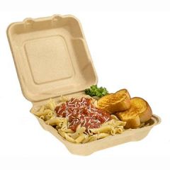 Fabri-Kil GP99-1 Compostable Hinged To-Go Container