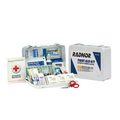 Radnor RAD64058052 White Metal Portable Or Wall Mounted 25 Person First Aid