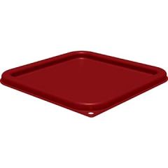 Carlisle 1197105 Lid for 6-8 qt Food Storage Containers, Square, Red