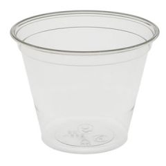 Pactiv YP9C 9oz Recycled Plastic Cold Cup, Clear