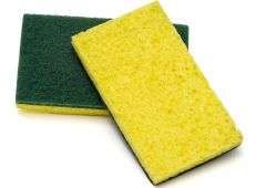 ACS Industries 74-612_EA Scrubber Sponge Green/Yellow