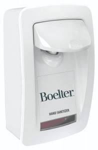 Kutol DECOSSWH33126 Designer Series Wall Mount Manual Hand Sanitizer Dispenser, Boelter Deco, White