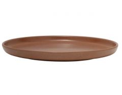 Mikasa 5275157 Solitude 8.5" Stoneware Coupe Plate, Brown