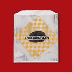 Fischer Paper Products 802 Paper/Foil "Cheeseburger' Bag