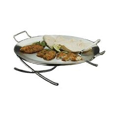 American Metalcraft GSST17 Round Stainless Steel Griddle and Stand