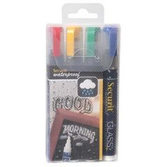 American Metalcraft SMA510V4 Assrtd Color Small Tip Chalk Markers, 4pk
