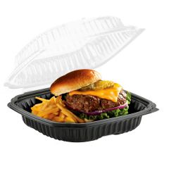 Anchor Packaging 4699911 1-Compartment Hinged-Lid Microwaveable Takeout Container