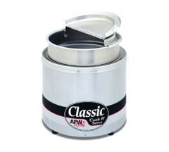 APW Wyott RCW-7SP Classic 7 qt Insulated Electric Round Cooker/Server
