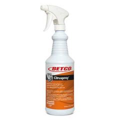 Betco 1371200 Citruspray Ready-to-Use Foaming Degreaser Deodorizer, 12 Quarts/Case
