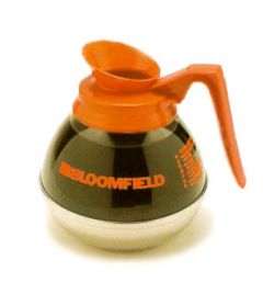 Bloomfield DCF8889O24 Decaf Unbreakable Decanter, orange handle, 24 pack
