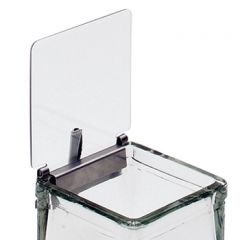 Cal-Mil 1811 Lid for 4" x 4" Glass Jars, Plastic Hinge
