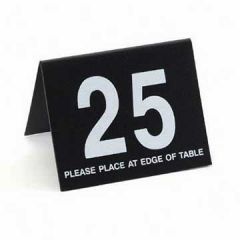 Cal-Mil 234-13 Set of # 1 to # 25 Black with White Number Tent