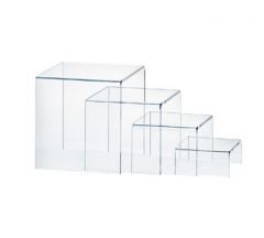 Cal-Mil Set of 4 Clear Acrylic Display Riser