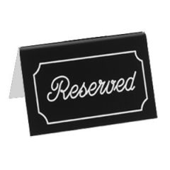 Cal-Mil 273-2 "Reserved" Black/White Engraved Message Tent