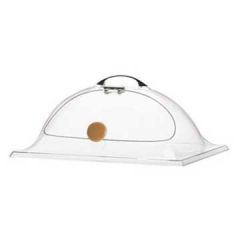 Cal-Mil 10" x 12" Dome Cover w/ 1 Side Cut Out and Hinged Door