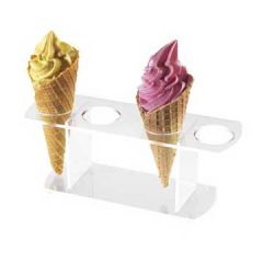Cal-Mil 4 Hole Clear Cone Holder Stand