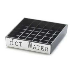 Cal-Mil Hot Water 4x4 Square Engraved Drip Tray