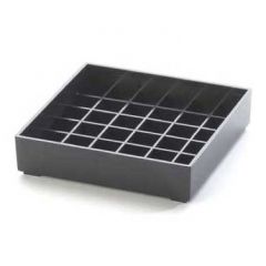 Cal-Mil 4x4 Black Square Standard Drip Tray