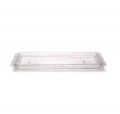 Cambro 1218CCW135 Camwear Clear Flat Cover for 12" x 18" Food Box