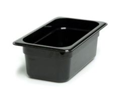 Cambro 44CW110 1/4 Size 4" Deep Black Camwear Food Pan