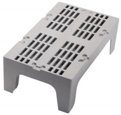 Cambro DRS360480 36" x 21" x 12" Slotted Dunnage Rack, Speck Gray