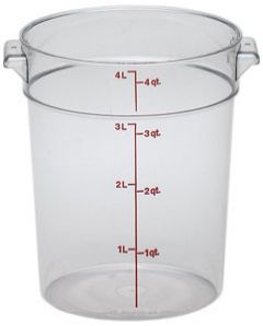 Cambro RFSCW4135 Camwear 4 qt Round Storage Container