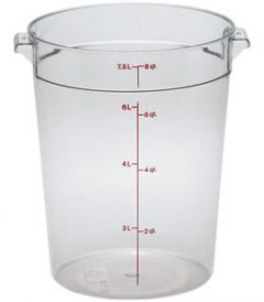 Cambro RFSCW8135 Camwear 8 qt Round Storage Container