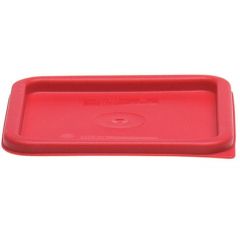 Cambro Red Lid 6 & 8 qt Square Storage Container