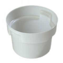 Carlisle 120002 12 Quart White Polyethylene Round Bain Marie Container