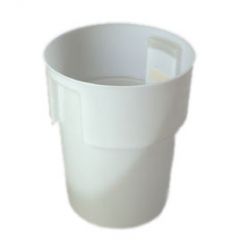 Carlisle 220002 22 Qt White Polyethylene Round Bain Marie Container