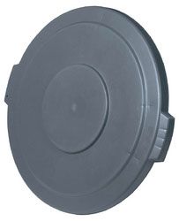 Carlisle 34104523 Bronco Grey Lid for 44 Gallon Round Waste Container