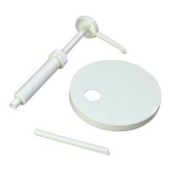 Carlisle 38310160P White Plastic Pump & Lid Set for Number 10 Can